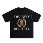 Divinely Beautiful tee — Black — front
